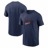 Detroit Tigers Nike Alternate Logo 2-Hit T-Shirt - Navy T-shirts
