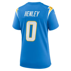 NFL Daiyan Henley Los Angeles Chargers Women's Team Game Jersey - Powder Blue