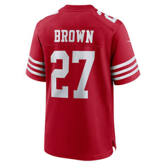NFL Ji'Ayir Brown San Francisco 49ers Team Game Jersey - Scarlet