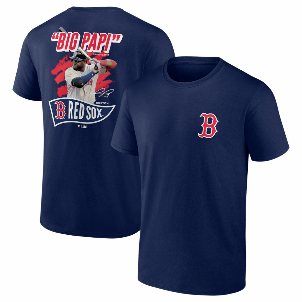 David Ortiz Boston Red Sox Fanatics Retired Player Nickname Name & Number T-Shirt - Navy T-shirts