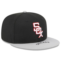 Chicago White Sox New Era On Deck 59FIFTY Fitted Hat - Black/Gray Hats