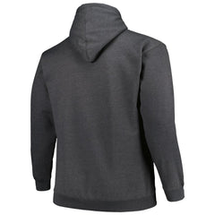 Tampa Bay Buccaneers Big & Tall Pullover Hoodie Heather Charcoal