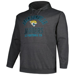 Jacksonville Jaguars Big & Tall Pullover Hoodie Heather Charcoal