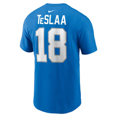 Isaac TeSlaa Detroit Lions Name & Number T-Shirt Blue