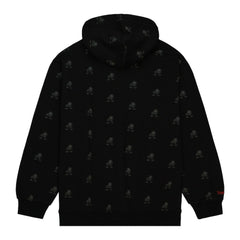 Cleveland Browns Allover Print Fleece Pullover Hoodie Black