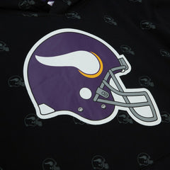 Minnesota Vikings Allover Print Fleece Pullover Hoodie Black
