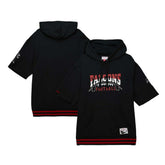 Atlanta Falcons Pre-Game Short Sleeve Pullover Hoodie Black