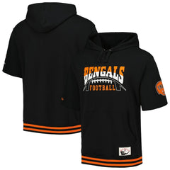 Cincinnati Bengals Pre-Game Short Sleeve Pullover Hoodie Black