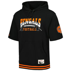 Cincinnati Bengals Pre-Game Short Sleeve Pullover Hoodie Black