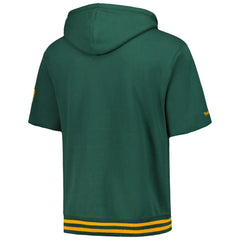 Green Bay Packers Pre-Game Short Sleeve Pullover Hoodie Green
