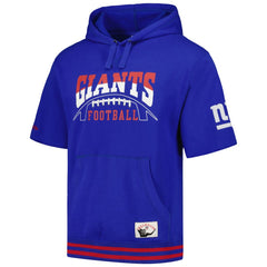New York Giants Pre-Game Short Sleeve Pullover Hoodie Royal