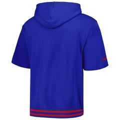 New York Giants Pre-Game Short Sleeve Pullover Hoodie Royal