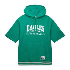 Philadelphia Eagles Pre-Game Short Sleeve Pullover Hoodie Kelly Green