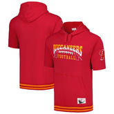 Tampa Bay Buccaneers Pre-Game Short Sleeve Pullover Hoodie Red