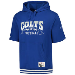 Indianapolis Colts Pre-Game Short Sleeve Pullover Hoodie Royal