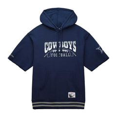 Dallas Cowboys Pre-Game Short Sleeve Pullover Hoodie Navy