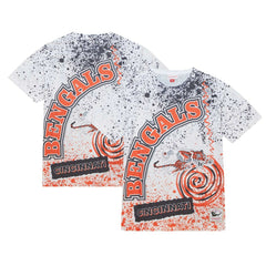 Cincinnati Bengals Team Burst Sublimated T-Shirt White