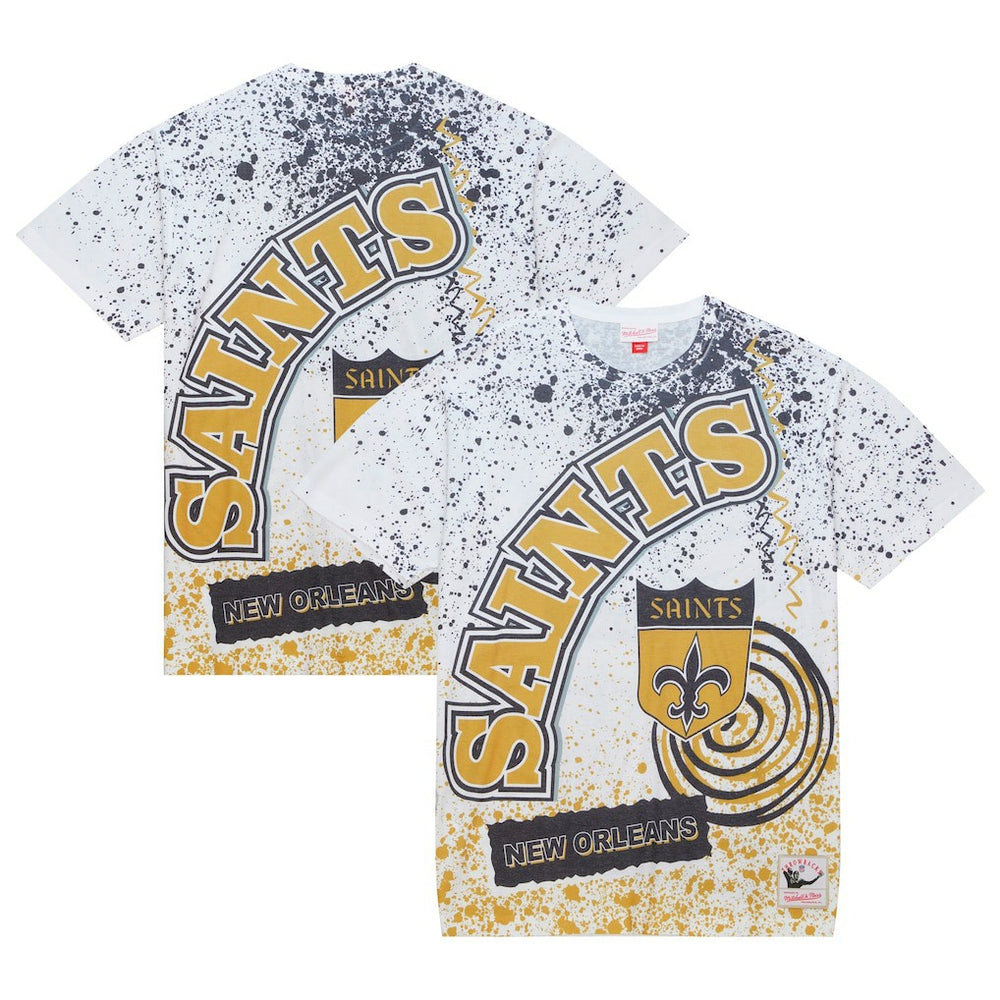 New Orleans Saints Team Burst Sublimated T-Shirt White