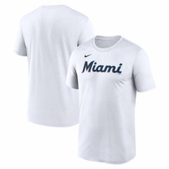 Miami Marlins Nike New Legend Wordmark Dri-FIT T-Shirt - White T-shirts