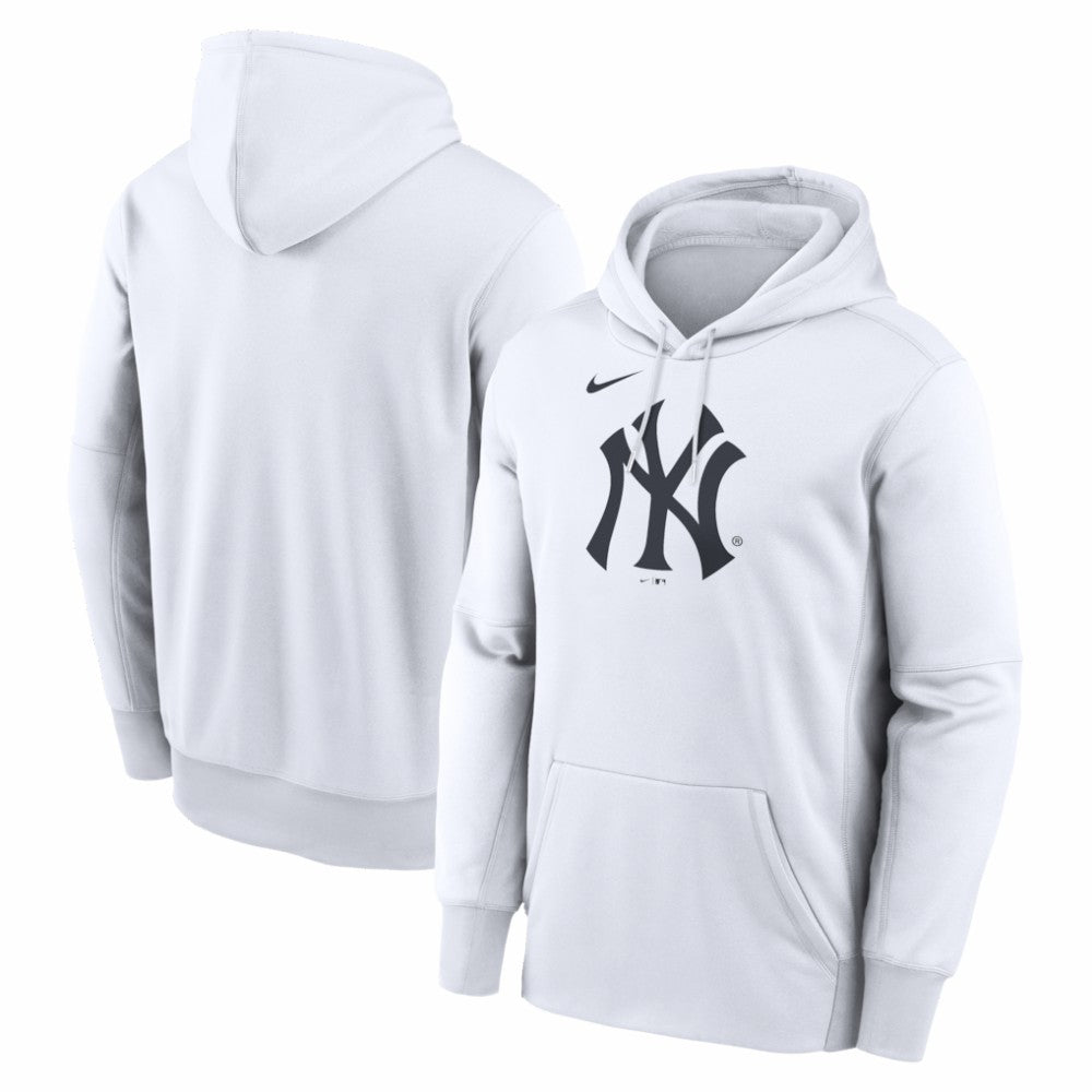 New York Yankees Nike Logo Club Hoodie - White Hoodies