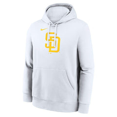 San Diego Padres Nike Logo Club Hoodie - White Hoodies