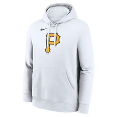 Pittsburgh Pirates Nike Logo Club Hoodie - White Hoodies