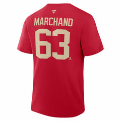 NHL Brad Marchand Florida Panthers Fanatics 2026 NHL Winter Classic Authentic Stack Name & Number T-Shirt - Red