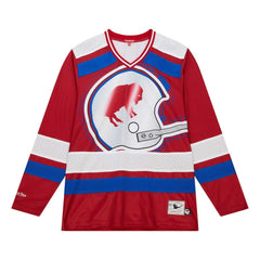 Buffalo Bills Women's Big Face 7.0 Long Sleeve Jersey T-Shirt Red