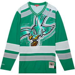 Philadelphia Eagles Women's Big Face 7.0 Long Sleeve Jersey T-Shirt Green