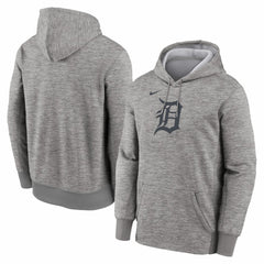 Detroit Tigers Nike Primary Logo Therma Hoodie - Heather Gray Hoodies