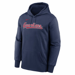 Cleveland Guardians Nike Primary Wordmark Therma Hoodie - Navy Hoodies
