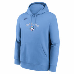 Toronto Blue Jays Nike Cooperstown Collection Wordmark Club Hoodie - Powder Blue Hoodies