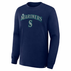 Seattle Mariners Fanatics Lock-Up Legacy Long Sleeve T-Shirt - Navy T-shirts