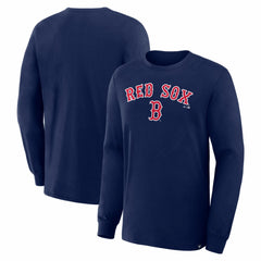 Boston Red Sox Fanatics Lock-Up Legacy Long Sleeve T-Shirt - Navy T-shirts