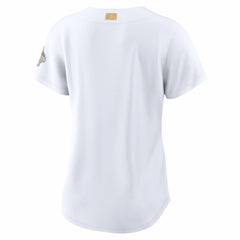 MLB Los Angeles Dodgers Nike Women's 2026 Gold Collection Stadium Jersey - White
