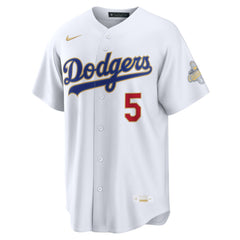 MLB Freddie Freeman Los Angeles Dodgers Nike 2026 Gold Collection Stadium Jersey - White