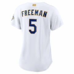 MLB Freddie Freeman Los Angeles Dodgers Nike Women's 2026 Gold Collection Stadium Jersey - White