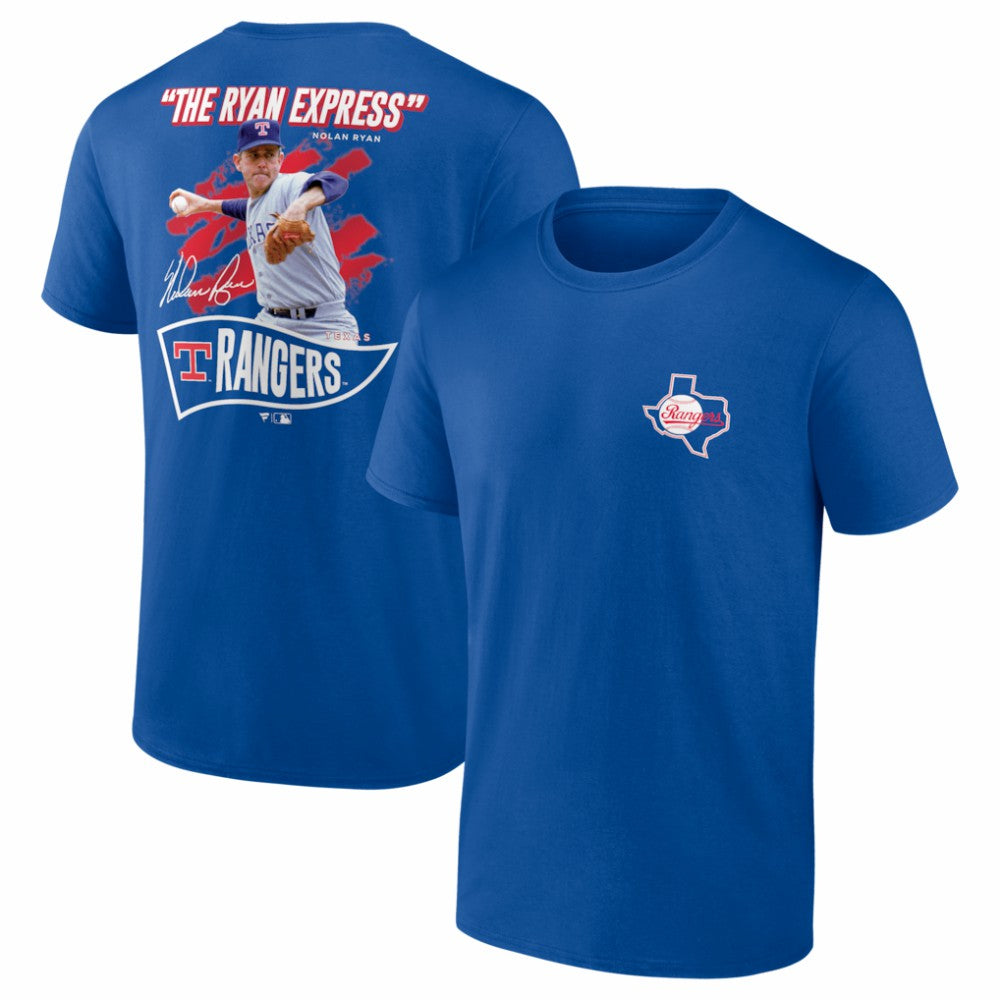 Nolan Ryan Texas Rangers Fanatics Retired Player Nickname Name & Number T-Shirt - Deep Royal T-shirts