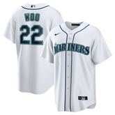 Bryan Woo Seattle Mariners Nike Home Replica Jersey - White Jerseys
