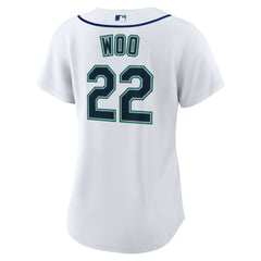 MLB Bryan Woo Seattle Mariners Nike Women's Home Replica Jersey - White