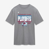 NHL Colorado Avalanche Fanatics 2026 Stanley Cup Playoffs Vintage Tri-Blend T-Shirt - Athletic Heather Gray
