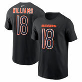 Caleb Williams Chicago Bears Carbon Name & Number T-Shirt Black