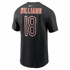 Caleb Williams Chicago Bears Carbon Name & Number T-Shirt Black