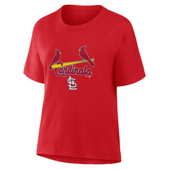 St. Louis Cardinals Fanatics Women's Lockup Legacy T-Shirt - Red T-shirts