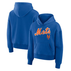 New York Mets Fanatics Women's Lockup Legacy Fleece Hoodie - Royal Hoodies