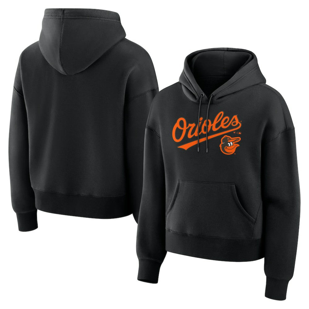 Baltimore Orioles Fanatics Women's Lockup Legacy Fleece Hoodie - Black Hoodies