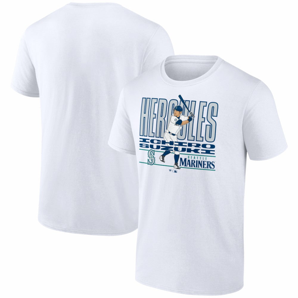 Ichiro Suzuki Seattle Mariners Fanatics Cooperstown Collection Player T-Shirt - White T-shirts