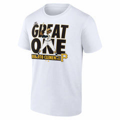 Roberto Clemente Pittsburgh Pirates Fanatics Cooperstown Collection Player T-Shirt - White T-shirts