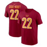 Jacory Croskey-Merritt Washington Commanders Player Name & Number T-Shirt Burgundy