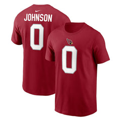 Will Johnson Arizona Cardinals Player Name & Number T-Shirt Cardinal